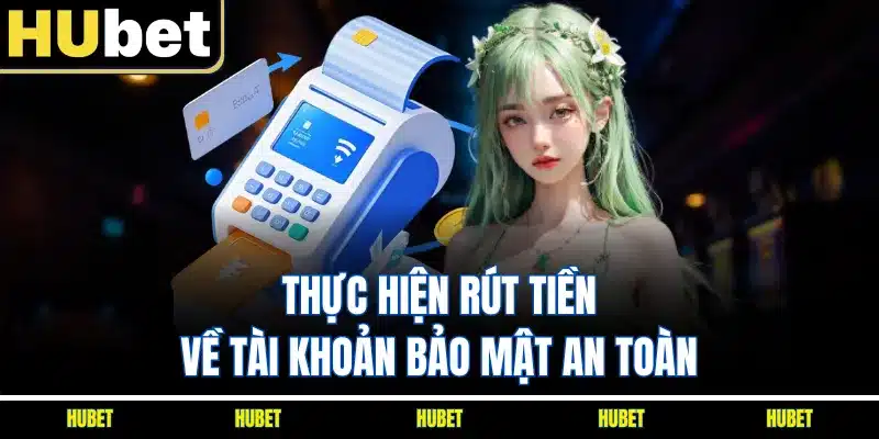 Thực hiện rút tiền về tài khoản bảo mật an toàn 